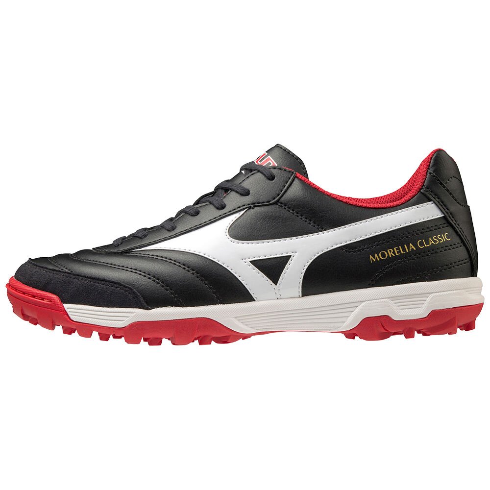 Zapatos De Futbol Mizuno Morelia Sala Classic TF Mujer Negras/Blancas/Rojas Outlet SUMI-56143